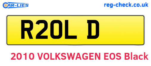 R2OLD are the vehicle registration plates.