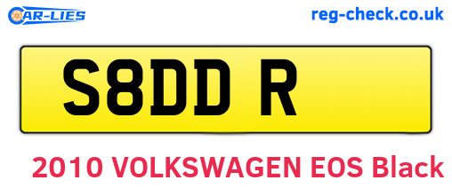 S8DDR are the vehicle registration plates.