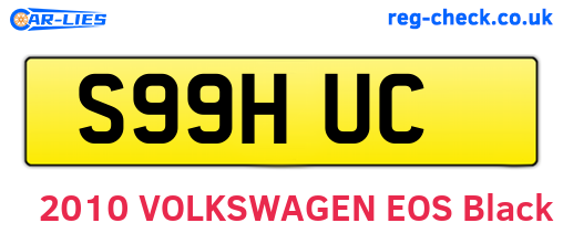 S99HUC are the vehicle registration plates.
