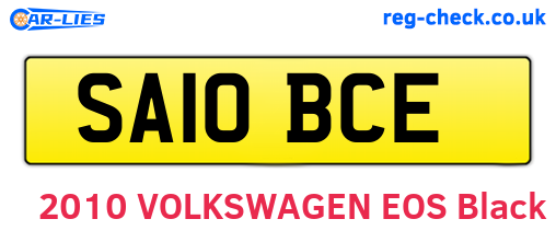 SA10BCE are the vehicle registration plates.
