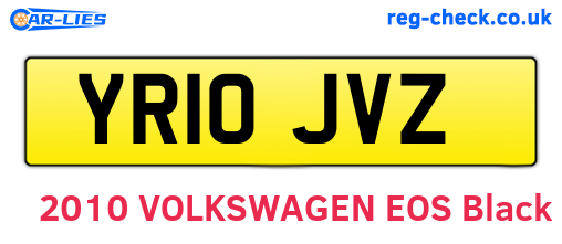 YR10JVZ are the vehicle registration plates.