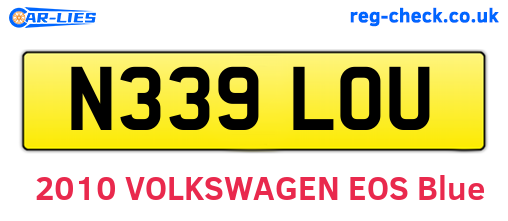 N339LOU are the vehicle registration plates.