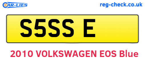 S5SSE are the vehicle registration plates.