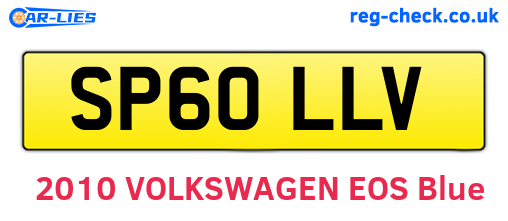 SP60LLV are the vehicle registration plates.
