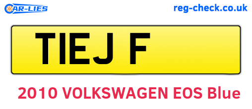 T1EJF are the vehicle registration plates.