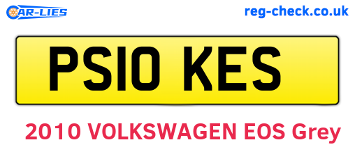 PS10KES are the vehicle registration plates.