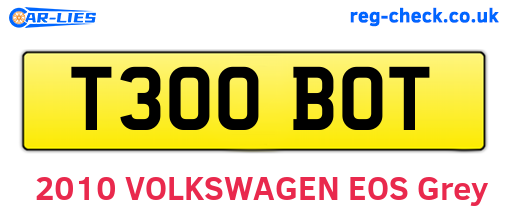 T300BOT are the vehicle registration plates.