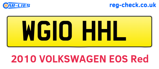 WG10HHL are the vehicle registration plates.