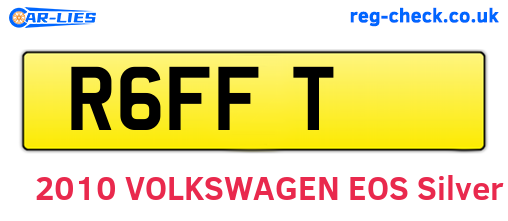 R6FFT are the vehicle registration plates.