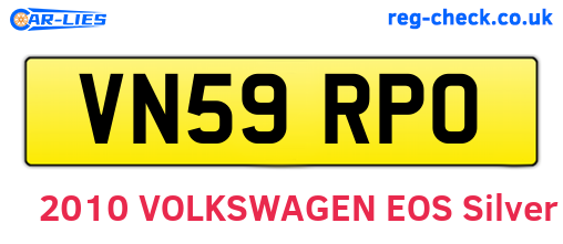 VN59RPO are the vehicle registration plates.