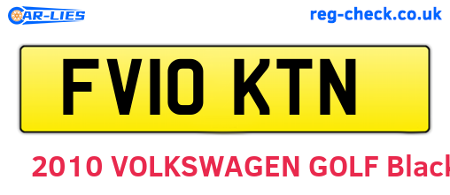 FV10KTN are the vehicle registration plates.
