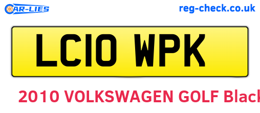 LC10WPK are the vehicle registration plates.