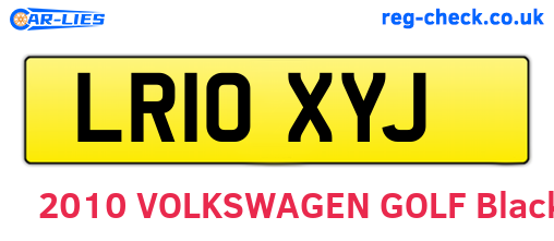 LR10XYJ are the vehicle registration plates.