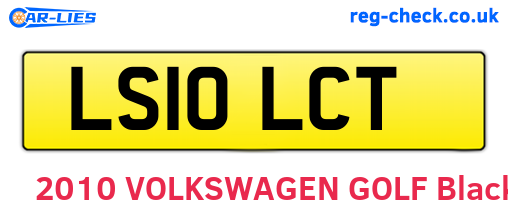 LS10LCT are the vehicle registration plates.