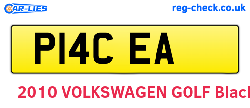 P14CEA are the vehicle registration plates.