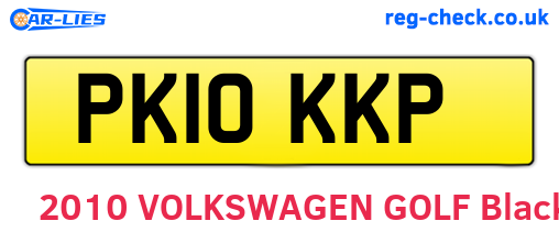 PK10KKP are the vehicle registration plates.