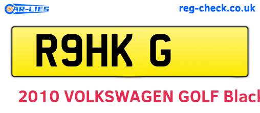 R9HKG are the vehicle registration plates.