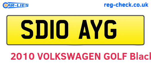 SD10AYG are the vehicle registration plates.