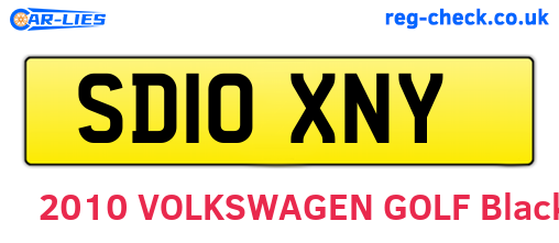 SD10XNY are the vehicle registration plates.