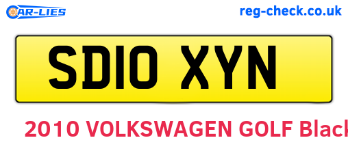 SD10XYN are the vehicle registration plates.