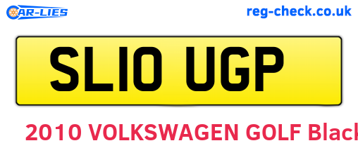 SL10UGP are the vehicle registration plates.