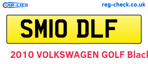 SM10DLF are the vehicle registration plates.