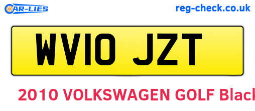 WV10JZT are the vehicle registration plates.