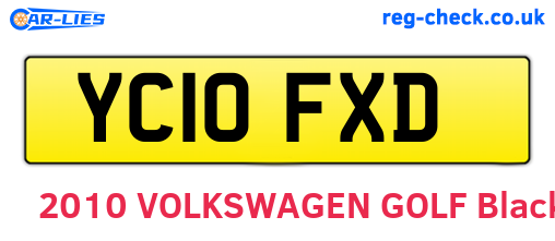 YC10FXD are the vehicle registration plates.