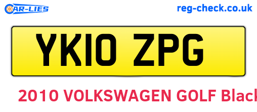 YK10ZPG are the vehicle registration plates.