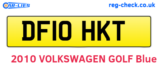 DF10HKT are the vehicle registration plates.