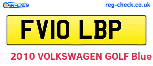 FV10LBP are the vehicle registration plates.