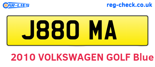 J88OMA are the vehicle registration plates.