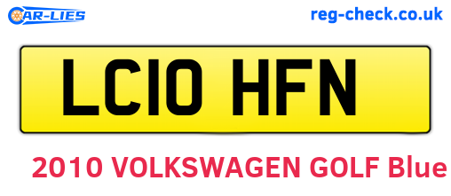 LC10HFN are the vehicle registration plates.