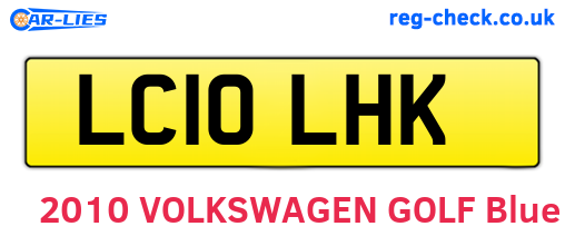 LC10LHK are the vehicle registration plates.