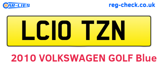 LC10TZN are the vehicle registration plates.