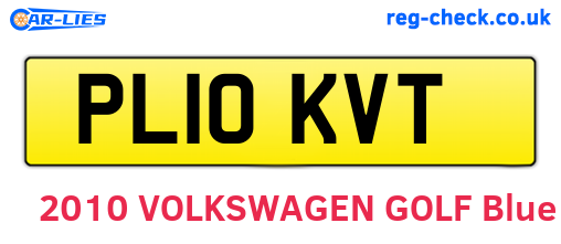 PL10KVT are the vehicle registration plates.