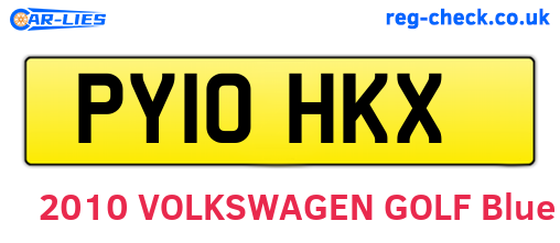 PY10HKX are the vehicle registration plates.
