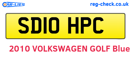 SD10HPC are the vehicle registration plates.