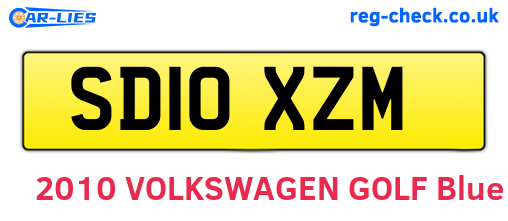 SD10XZM are the vehicle registration plates.