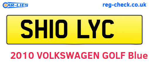 SH10LYC are the vehicle registration plates.