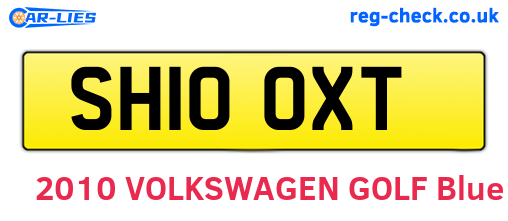 SH10OXT are the vehicle registration plates.