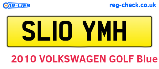 SL10YMH are the vehicle registration plates.