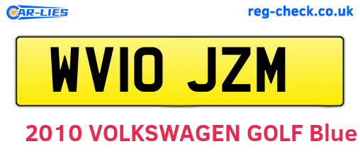 WV10JZM are the vehicle registration plates.