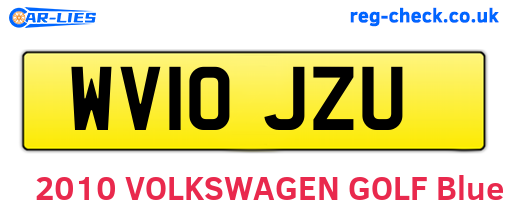 WV10JZU are the vehicle registration plates.