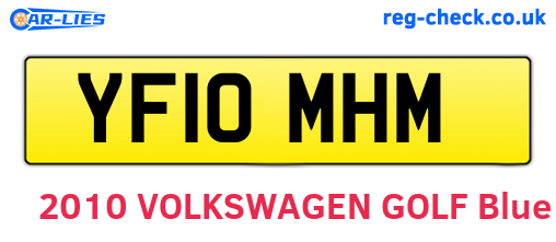 YF10MHM are the vehicle registration plates.