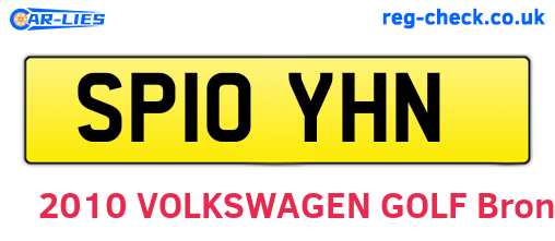 SP10YHN are the vehicle registration plates.