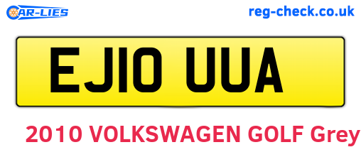 EJ10UUA are the vehicle registration plates.