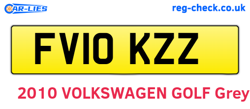 FV10KZZ are the vehicle registration plates.