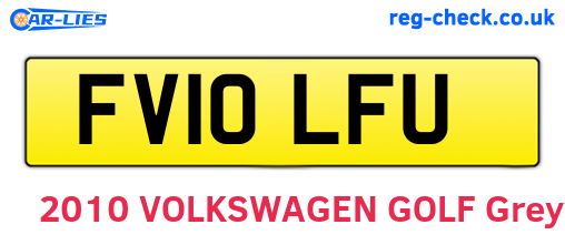 FV10LFU are the vehicle registration plates.