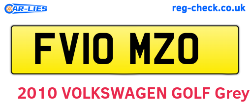 FV10MZO are the vehicle registration plates.
